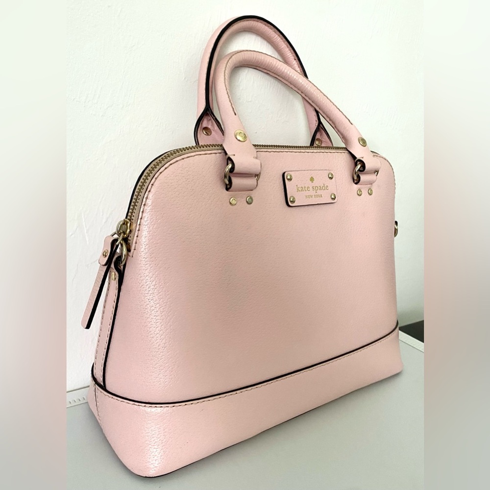 Kate Spade Set New York Grove Street Neda Pink Satchel Bag and Wallet Zip around - Picture 5 of 16